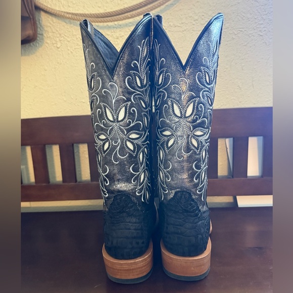 Ariat BLACK SUEDED CAIMAN|SOFT MERCURY - Picture 4 of 6